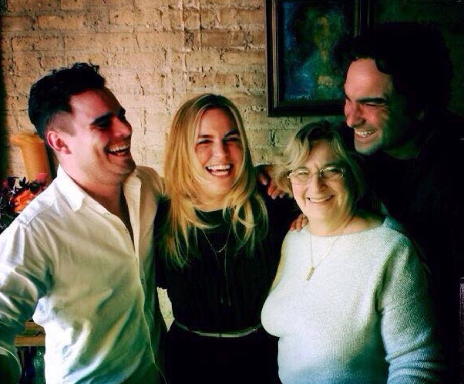 Johnny Galecki with family