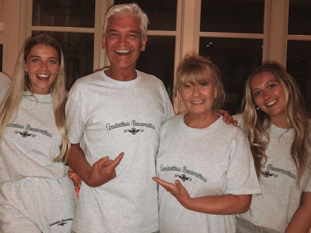 Phillip Schofield with family