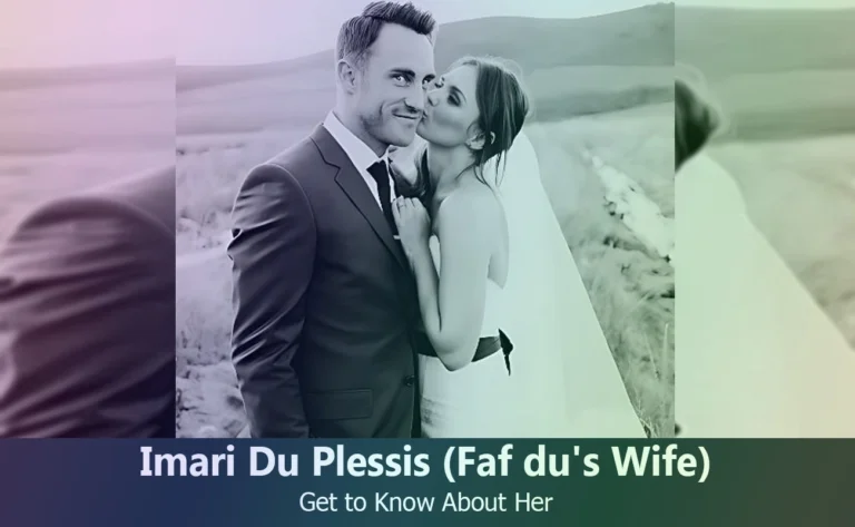 Imari Du Plessis – Faf du Plessis’s Wife | Know About Her