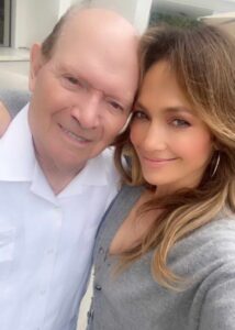 Jennifer Lopez with father David Lopez