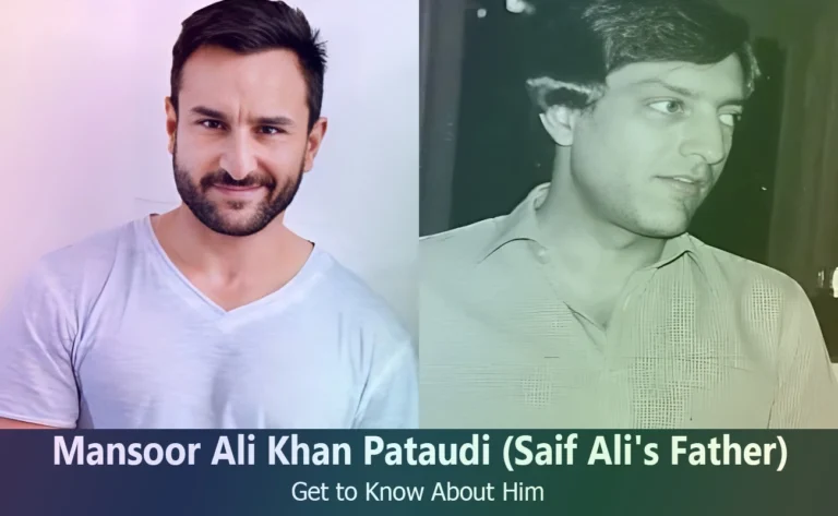 Mansoor Ali Khan Pataudi - Saif Ali Khan's Father