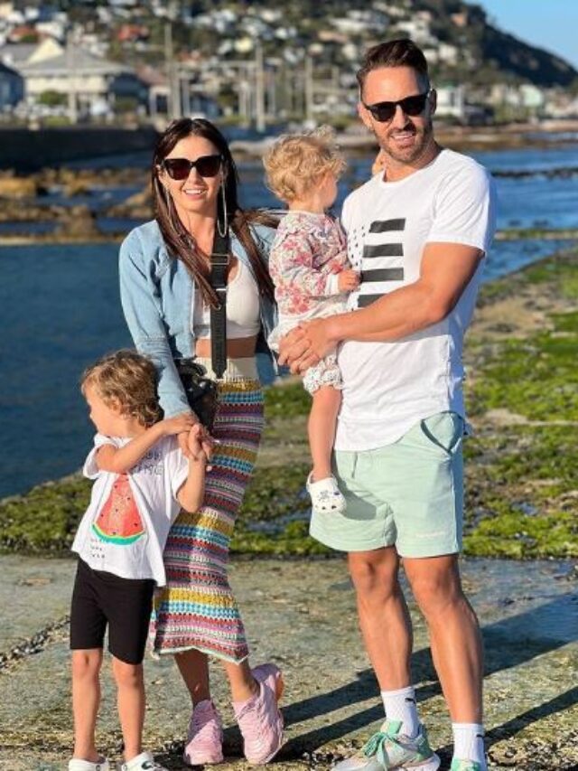 Faf du Plessis with his family