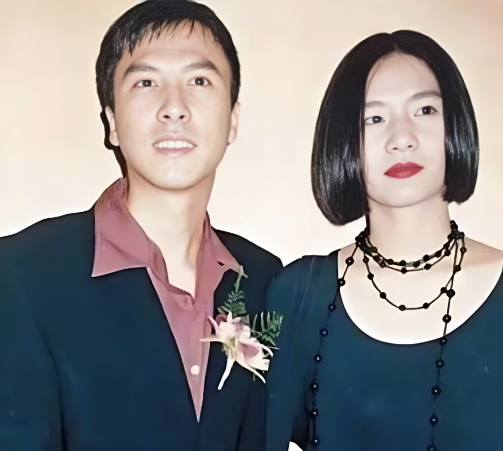 Donnie Yen with his ex wife Leung Zing-Ci