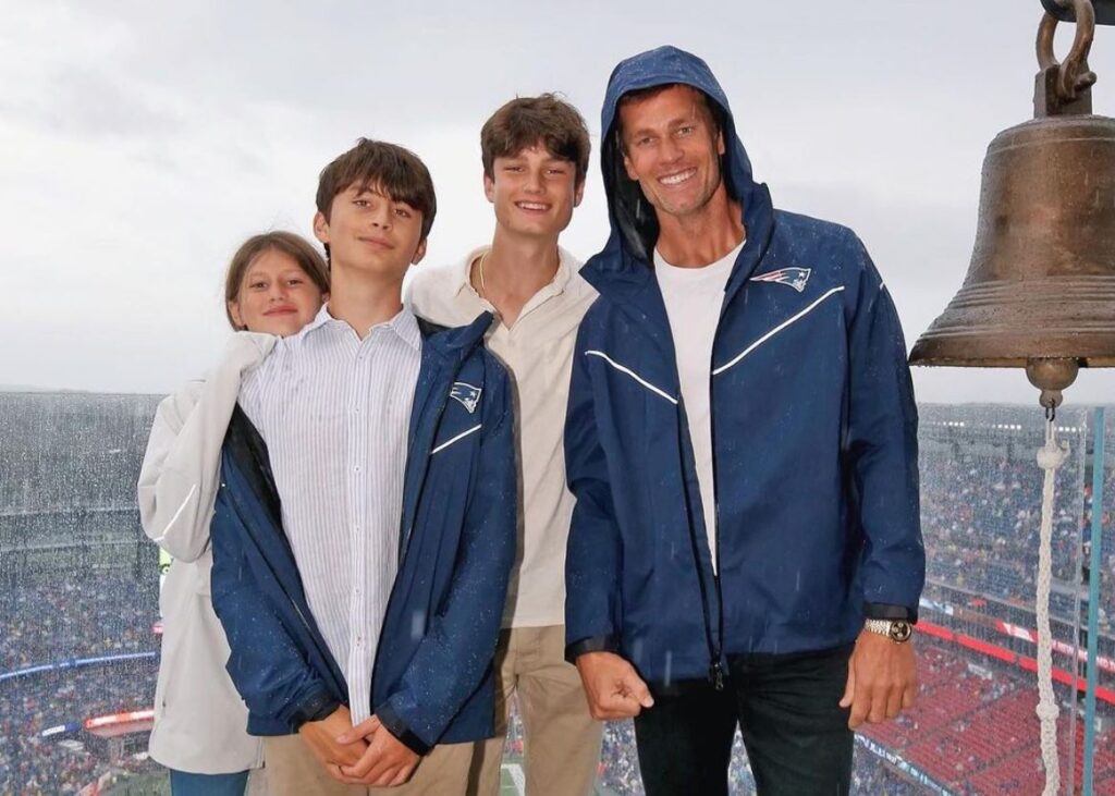 Tom Brady with kids