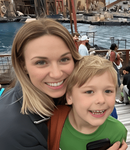 McCoy Lee with Mother Kelsey Mayfield