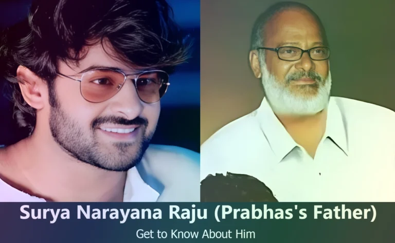Discover Uppalapati Surya Narayana Raju : Prabhas’s Father Unveiled