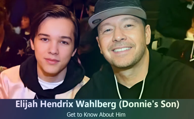 Elijah Hendrix Wahlberg - Donnie Wahlberg's Son