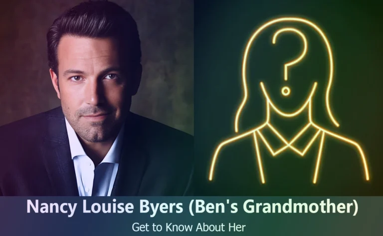 Nancy Louise Byers : Discover Ben Affleck’s Grandmother’s Story