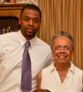 LaRoyce Hawkins with grandmother Ruth