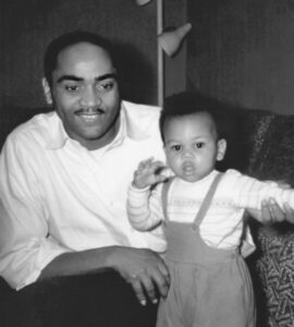 RuPaul with father Irving Charles in childhood