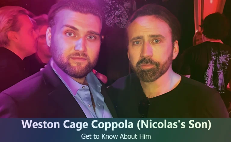 Weston Cage Coppola : Everything You Need to Know About Nicolas Cage’s Son