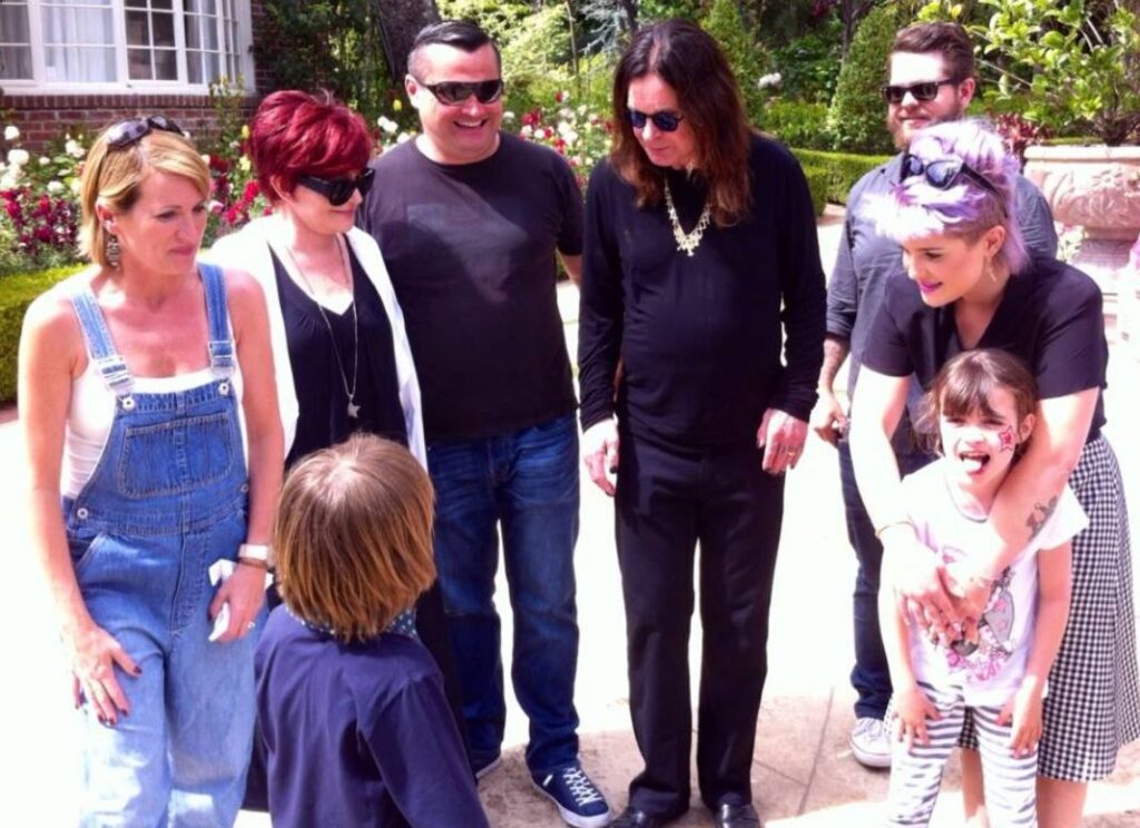 Louis Osbourne with family