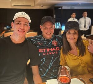 Marco Jensen with parents