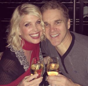 Stacia Robitaille with husband Luc Robitaille