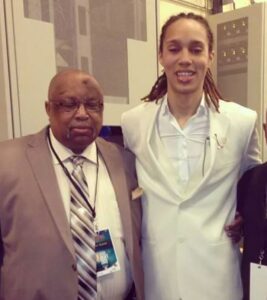 Brittney Griner with father Raymond Griner