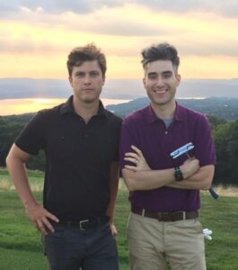 Colin Jost with brother Casey Jost