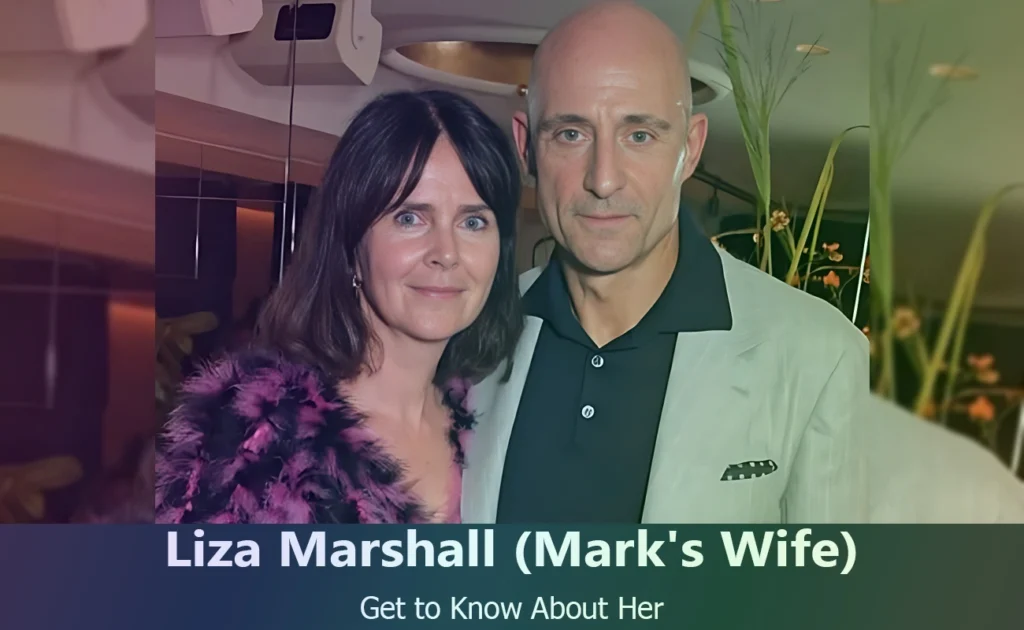 Liza Marshall - Mark Strong's Wife