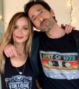 Adrien Brody with girlfriend Georgina Chapman
