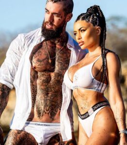 Toochi Kash with husband Chris Fleming