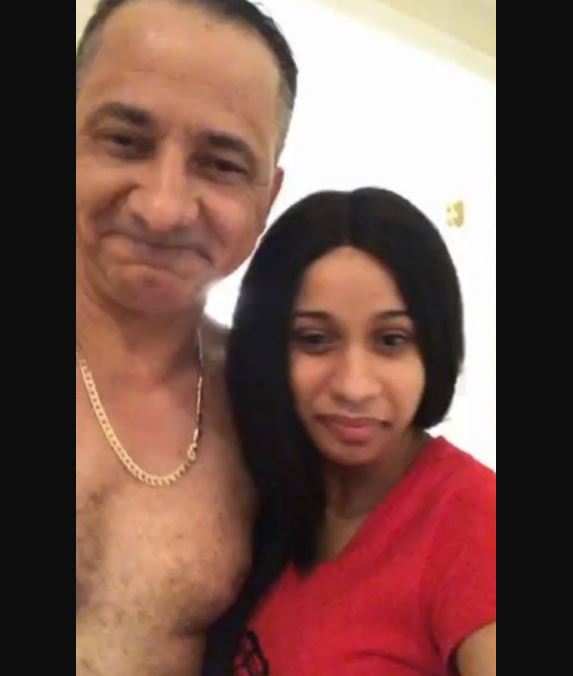 Cardi B with father Carlos Almanzar