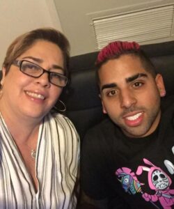 DJ Luian with mom Clara Nieves