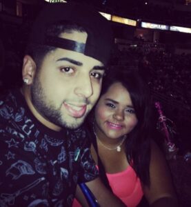 DJ Luian with sister Patricia Malavé
