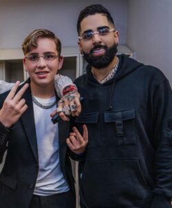 DJ Luian with son Janiel Nieves