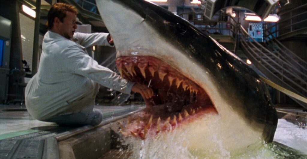 Deep Blue Sea (1999) – Smart Sharks Gone Rogue