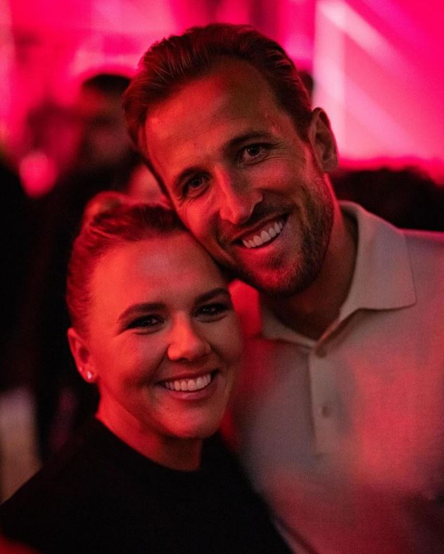 Harry Kane with wife Katie Goodland