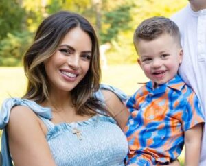 Kacie McDonnell Hosmer with son Jack Francis Hosmer
