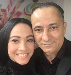 Maciel Almanzar with her father