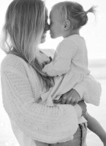 Maddi Mae Pollock with mother Kate Pollock