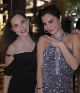 Martha Higareda with sister Miriam Higareda