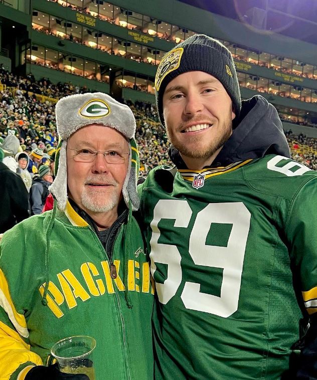 Ryan O'Hearn with his father Tom O'Hearn