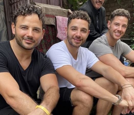 Ryan Thomas with his brothers Scott Thomas, Adam Thomas
