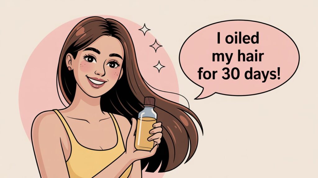 I Oiled My Hair Twice a Week for 30 Days — My Hair Texture Changed