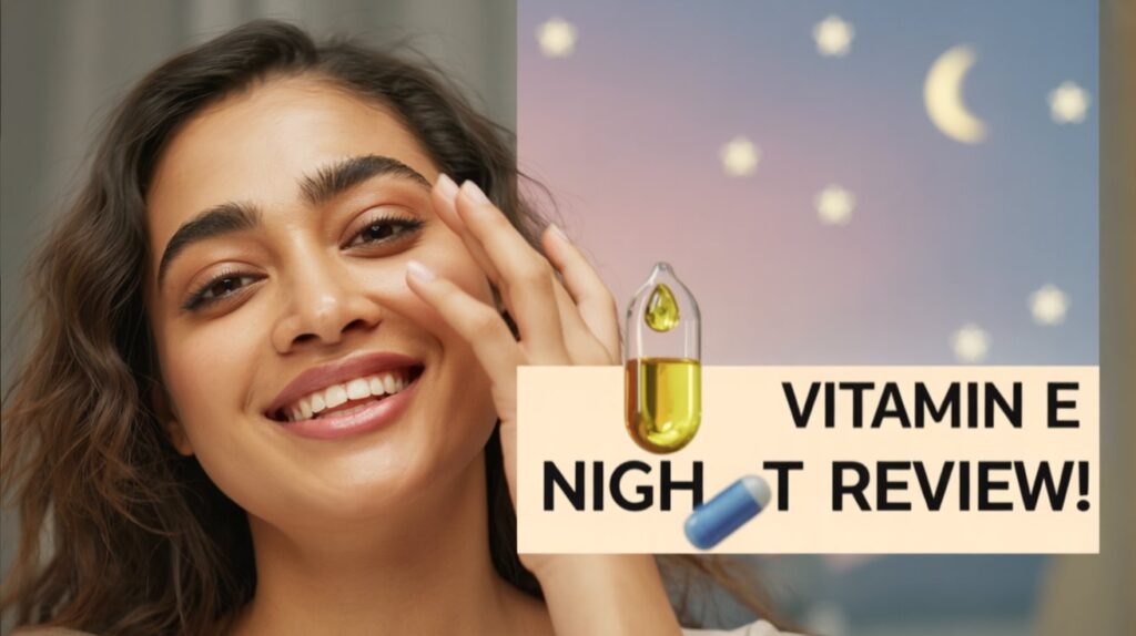 I Tried a Vitamin E Capsule as a Night Serum