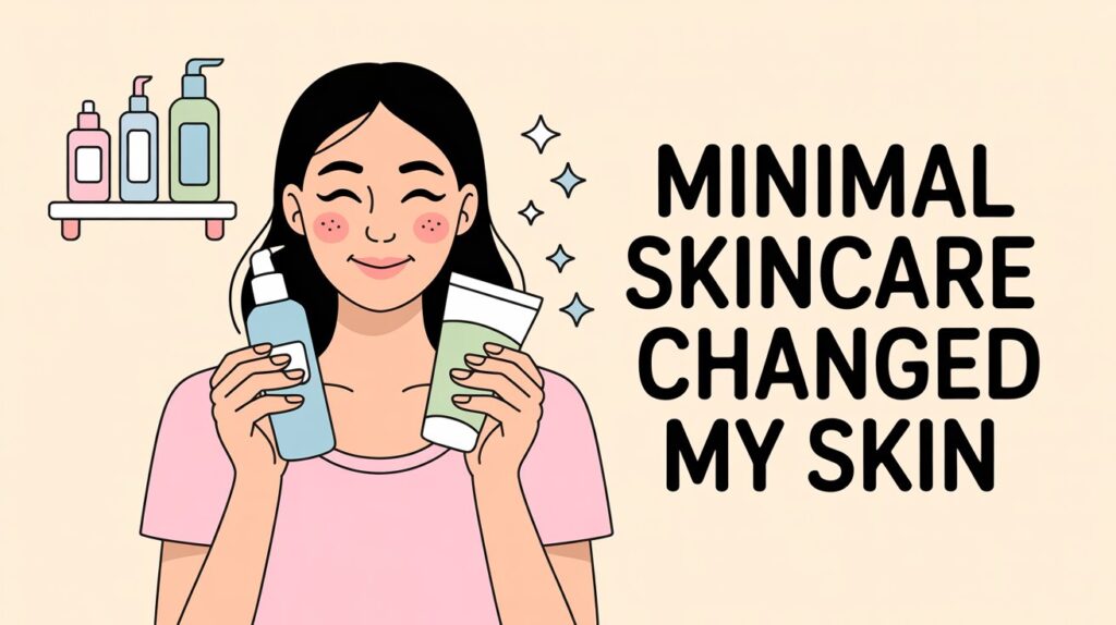 I switched to a simple 3-step minimalist skincare routine