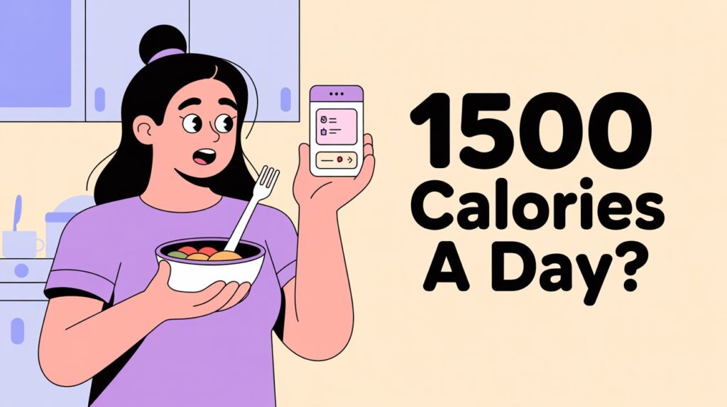 I tried eating 1500 calories a day.