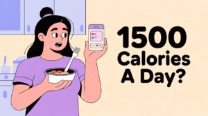 I tried eating 1500 calories a day.
