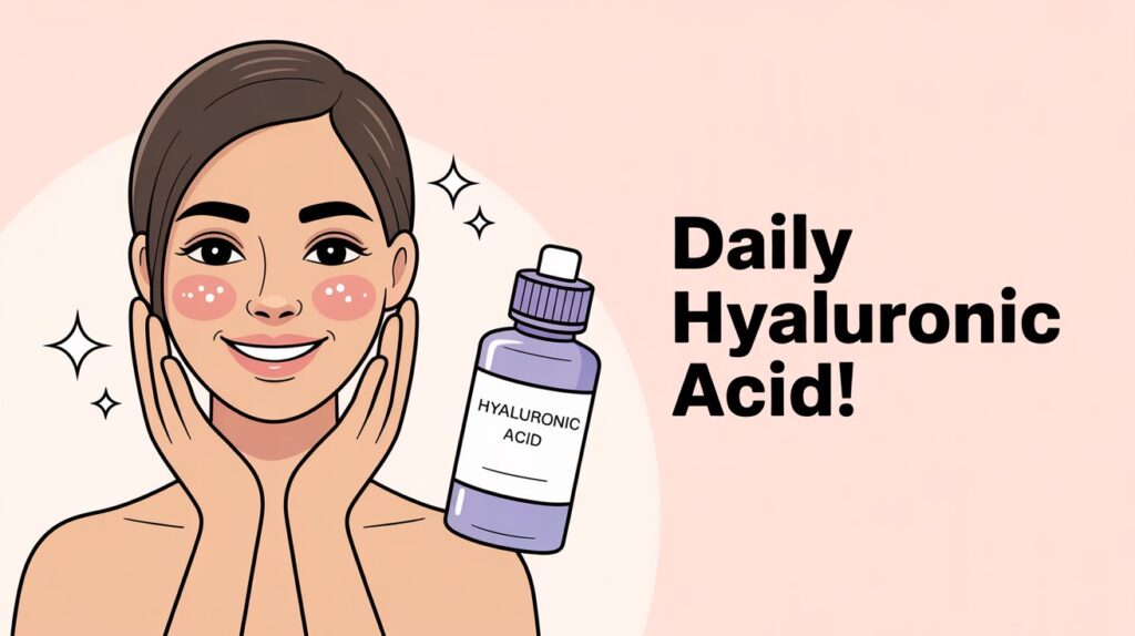 I used hyaluronic acid every day