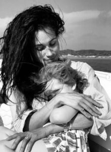 Lilibet Diana Mountbatten with her mother Meghan Markle
