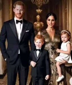 Meghan Markle with her husband & kids