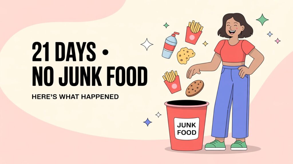 No Junk Food for 21 days