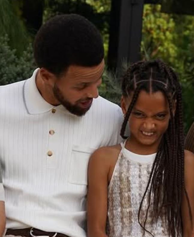 Stephen Curry with daughter Ryan Carson Curry