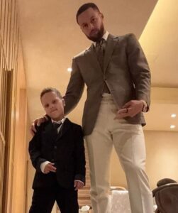 Stephen Curry with son Canon W Jack Curry