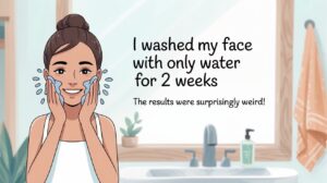 Washing Face with only water