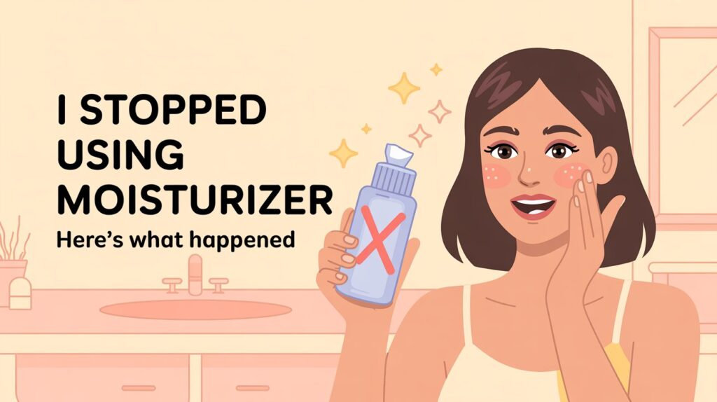 what happens when you stop using moisturizer