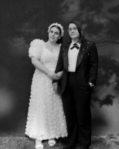 Beanie Feldstein with her partner Bonnie-Chance Roberts