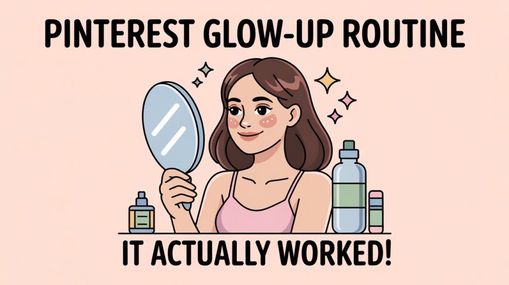 I Followed a Pinterest Glow-Up Routine